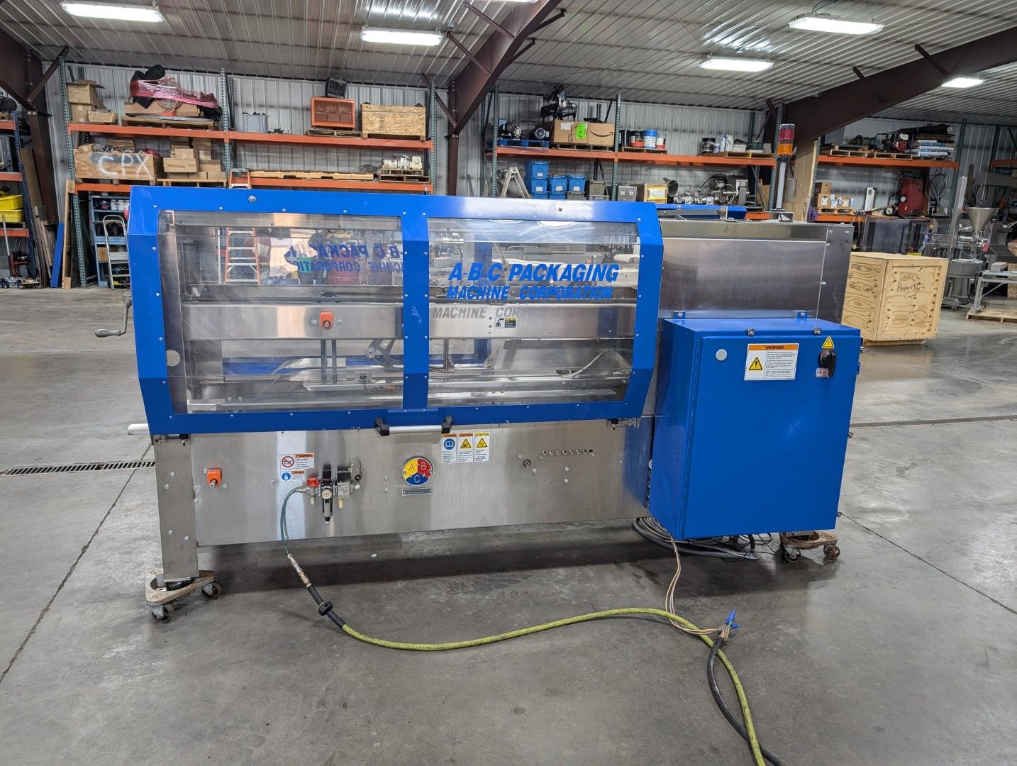 used abc packaging machine corp case taper model 436t