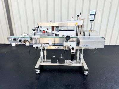 used cvc 400 labeler spot or wrap around