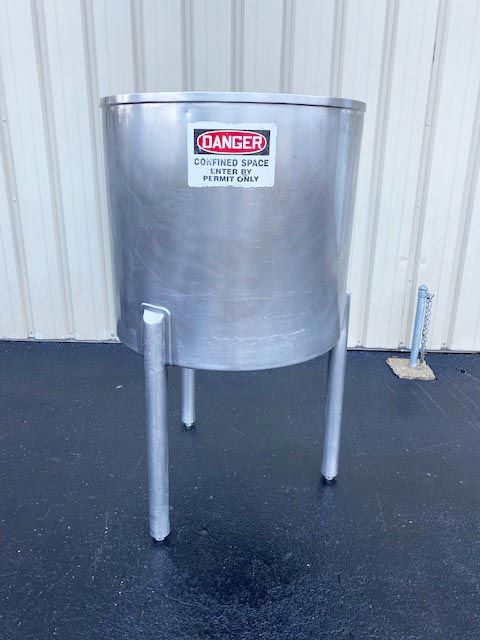 used stainless process equipment 150 gallon stainless steel tank